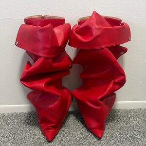 Amazon Red Women's Heeled Boots